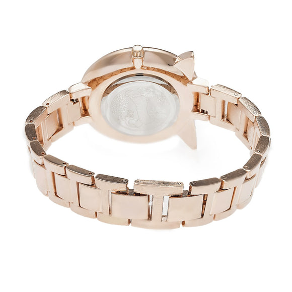 Boum Sagesse Owl-Accented Bracelet Watch - Rose Gold