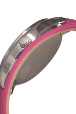 Boum Confetti Glitter-Dial Dual-Wrap Ladies Watch - Hot Pink