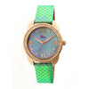 Boum Forte Quartz Multicolor Genuine Leather Rose Gold Blue Women's Watch