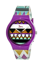 Boum Miam Quartz Multicolor Purple Women's Watch