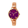 Boum Bulle Quartz Rose Gold Purple Bracelet Women's Watch