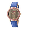 Boum Chic Quartz Blue Genuine Leather Rose Gold Women's Watch