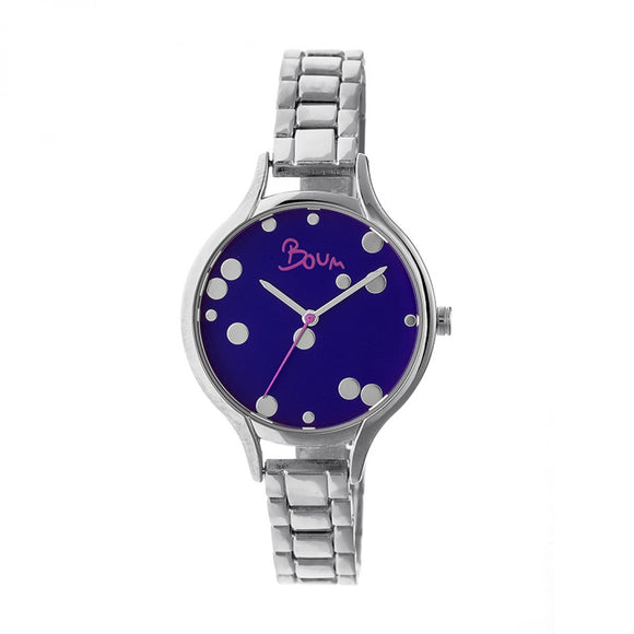 Boum Bulle Bracelet Watch - Silver/Periwinkle