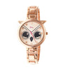 Boum Sagesse Owl-Accented Bracelet Watch - Rose Gold