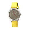 Boum Chic Quartz Yellow Genuine Leather Silver Women's Watch