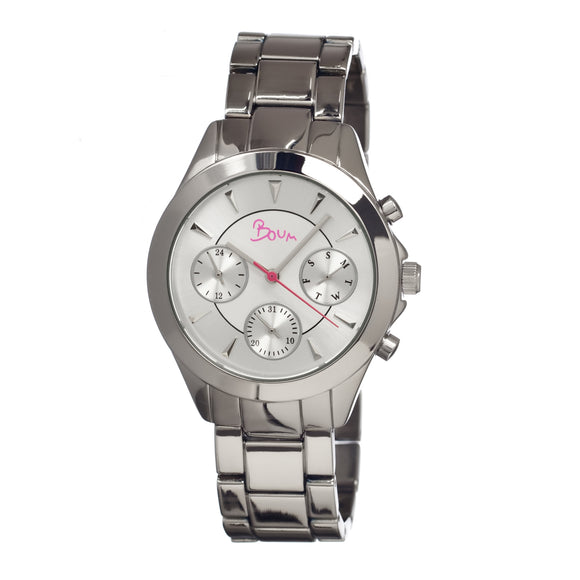 Boum Baiser Quartz Silver Bracelet Women's Watch with Date