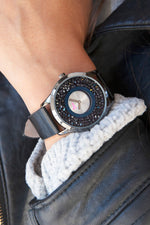Boum Clique Crystal-Dial Ladies Bracelet Watch - Black