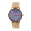 Boum Dimanche Quartz Gold Leather Strap Women's Watch