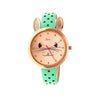 Boum Hotesse Quartz Seafoam Genuine Leather Rose Gold Women's Watch